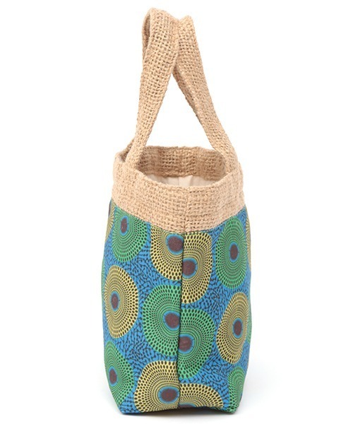 チチカカ（チチカカ）の「ジュート＆アフリカンプリントバッグ（トートバッグ・レディース・レッド/ブルー/グリーン・FREE）」の8枚目の写真
