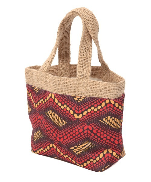 チチカカ（チチカカ）の「ジュート＆アフリカンプリントバッグ（トートバッグ・レディース・レッド/ブルー/グリーン・FREE）」の22枚目の写真