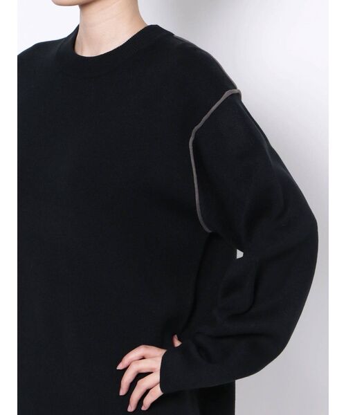 EMODA(エモダ)の「アップネックボックスニット(ニット/セーター・レディース・ブラック/カーキ/オレンジ・FREE)」の16枚目の写真