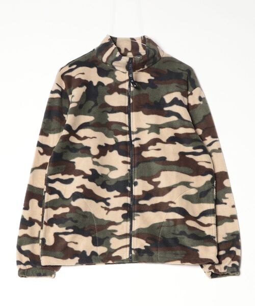 INNOCENT(イノセント)の「【T18】UNISEX FLEECE FULL ZIP(ブルゾン・メンズ・カモフラージュ/ブラック・MEDIUM/LARGE)」の1枚目の写真