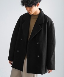 improves | ストレッチ メルトン ルーズシルエット Pコート(ピーコート)