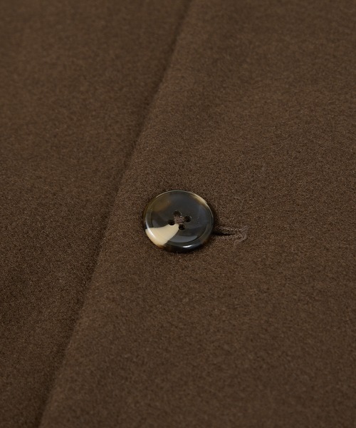 improves（インプローブス）の「ストレッチ メルトン ルーズシルエット Pコート（ピーコート・メンズ・モカ/ブラック/グレイッシュベージュ・MEDIUM/LARGE）」の20枚目の写真