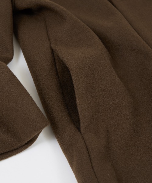 improves（インプローブス）の「ストレッチ メルトン ルーズシルエット Pコート（ピーコート・メンズ・モカ/ブラック/グレイッシュベージュ・MEDIUM/LARGE）」の8枚目の写真