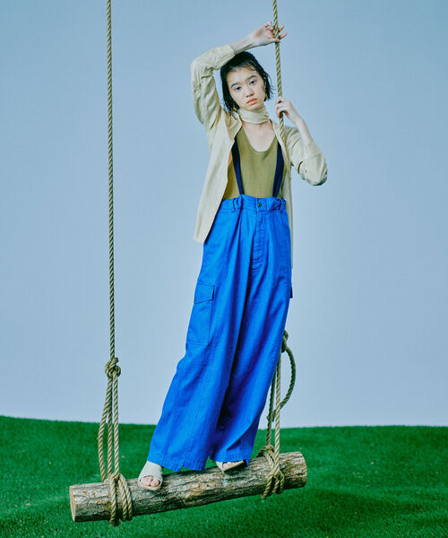 Ray BEAMS(レイビームス)の「77circa × Dickies / ボーイスカウト オーバーオール(サロペット/オーバーオール・レディース・ブルー/ブラック・ONE SIZE)」の9枚目の写真