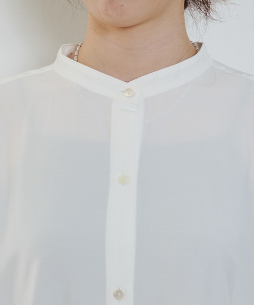 SHENERY（シーナリー）の「バックオープンシャツワンピース（ワンピース・レディース・オフホワイト/ミント・FREE）」の21枚目の写真