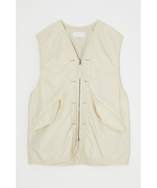 MOUSSY（マウジー）の「MILITARY ベスト（ダウンベスト・レディース・アイボリー/カーキ・FREE）」の21枚目の写真