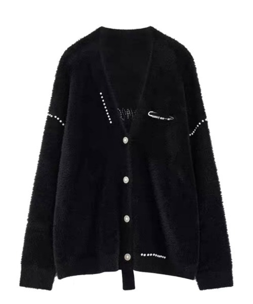 MAMC（エムエーエムシー）の「MAMC-パールカーディガン（カーディガン/ボレロ・メンズ・ライトブルー/ブラック・M/L）」の16枚目の写真