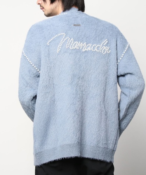 MAMC（エムエーエムシー）の「MAMC-パールカーディガン（カーディガン/ボレロ・メンズ・ライトブルー/ブラック・M/L）」の20枚目の写真