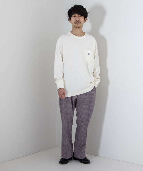 GLOSTER（グロスター）の「【GLOSTER/グロスター】ジャガードトラックパンツ フレアパンツ（その他パンツ・メンズ・グレー系その他/レッド系その他・MEDIUM/LARGE）」の7枚目の写真