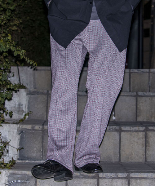 GLOSTER（グロスター）の「【GLOSTER/グロスター】ジャガードトラックパンツ フレアパンツ（その他パンツ・メンズ・グレー系その他/レッド系その他・MEDIUM/LARGE）」の15枚目の写真