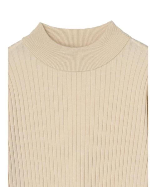 earth music&ecology（アースミュージックアンドエコロジー）の「Aラインリブニットワンピース＊（ワンピース・レディース・ネイビー/ライトベージュ/テラコッタ・FREE）」の22枚目の写真