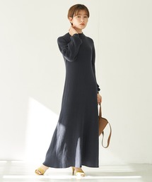 earth music&ecology | Aラインリブニットワンピース＊(ワンピース)