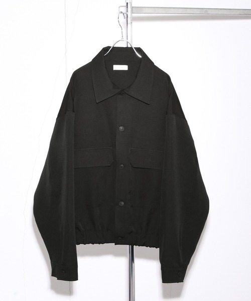 NILWAY（ニルウェイ）の「ワイドスリーブ スプリングショートブルゾン（ブルゾン・メンズ・ブラック/グリーン/チャコール/ホワイト系・MEDIUM/LARGE）」の2枚目の写真