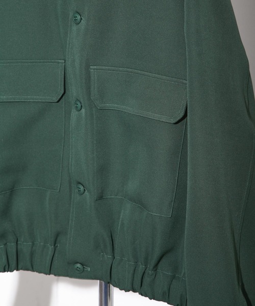 NILWAY（ニルウェイ）の「ワイドスリーブ スプリングショートブルゾン（ブルゾン・メンズ・ブラック/グリーン/チャコール/ホワイト系・MEDIUM/LARGE）」の7枚目の写真