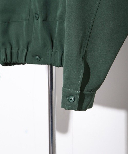 NILWAY（ニルウェイ）の「ワイドスリーブ スプリングショートブルゾン（ブルゾン・メンズ・ブラック/グリーン/チャコール/ホワイト系・MEDIUM/LARGE）」の8枚目の写真