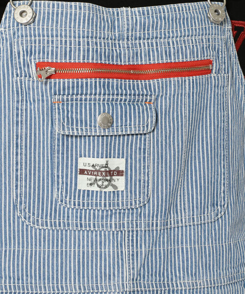 AVIREX（アヴィレックス）の「【Women's】SH  ヒッコリー オーバーオール / HICKORY OVERALL / アヴィレックス / AVIREX（サロペット/オーバーオール・レディース・その他・MEDIUM/LARGE）」の5枚目の写真