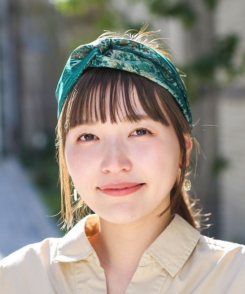チチカカ（チチカカ）の「ペイズリー×チュールヘアバンド（ヘアバンド・レディース・ネイビー/オレンジ/グリーン・FREE）」の22枚目の写真