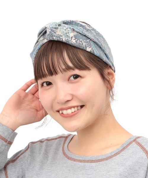 チチカカ（チチカカ）の「ペイズリー×チュールヘアバンド（ヘアバンド・レディース・ネイビー/オレンジ/グリーン・FREE）」の16枚目の写真