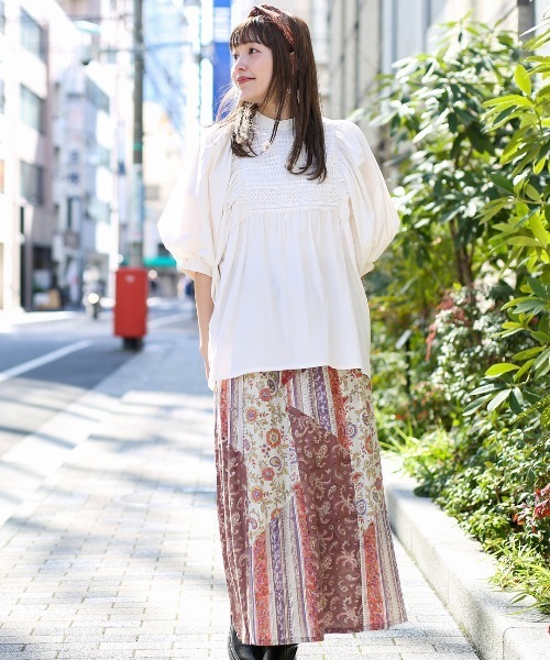 チチカカ（チチカカ）の「ペイズリー×チュールヘアバンド（ヘアバンド・レディース・ネイビー/オレンジ/グリーン・FREE）」の19枚目の写真