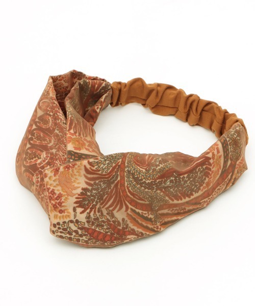 チチカカ（チチカカ）の「ペイズリー×チュールヘアバンド（ヘアバンド・レディース・ネイビー/オレンジ/グリーン・FREE）」の12枚目の写真