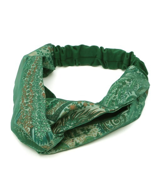 チチカカ（チチカカ）の「ペイズリー×チュールヘアバンド（ヘアバンド・レディース・ネイビー/オレンジ/グリーン・FREE）」の14枚目の写真