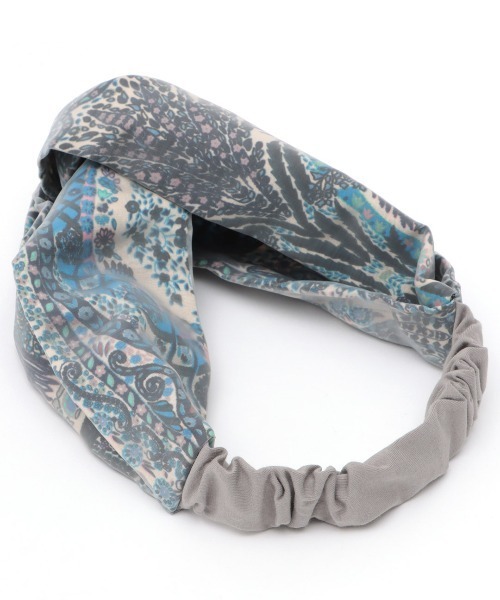 チチカカ（チチカカ）の「ペイズリー×チュールヘアバンド（ヘアバンド・レディース・ネイビー/オレンジ/グリーン・FREE）」の8枚目の写真