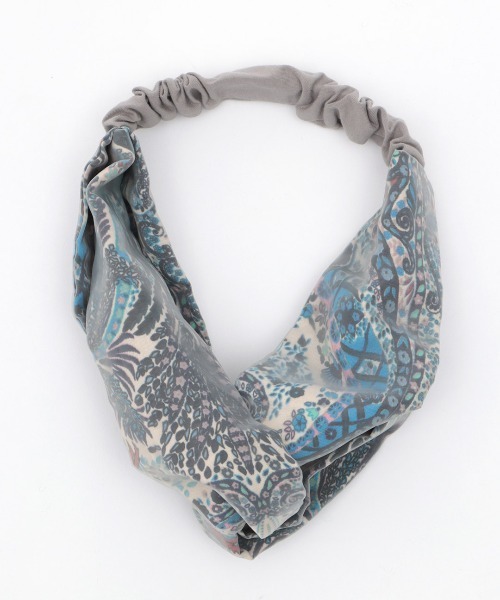 チチカカ（チチカカ）の「ペイズリー×チュールヘアバンド（ヘアバンド・レディース・ネイビー/オレンジ/グリーン・FREE）」の7枚目の写真