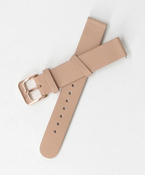 Mavenwatches(マベンウォッチズ)の「<MAVEN WATCHES>34mm交換用レザーベルト/ピンクゴールドカラー2(アナログ腕時計・レディース・ブラック/ベージュ/オフホワイト・FREE)」の3枚目の写真