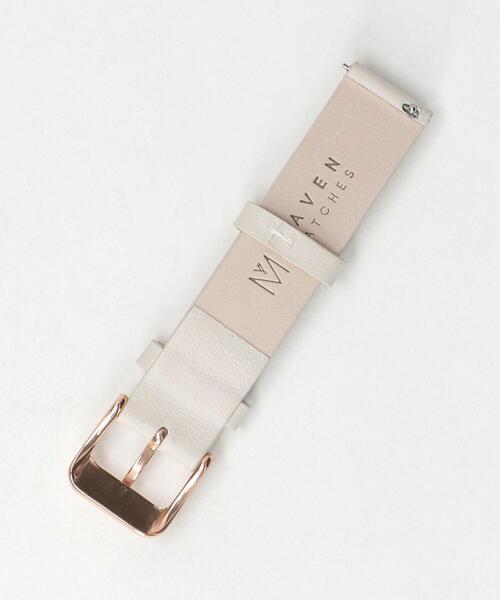 Mavenwatches(マベンウォッチズ)の「<MAVEN WATCHES>34mm交換用レザーベルト/ピンクゴールドカラー2(アナログ腕時計・レディース・ブラック/ベージュ/オフホワイト・FREE)」の6枚目の写真