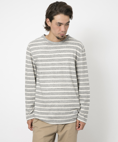 SILAS(サイラス)の「L/S BORDER TOP(Tシャツ/カットソー・メンズ・ホワイト/アッシュ・SMALL/MEDIUM/LARGE)」の8枚目の写真
