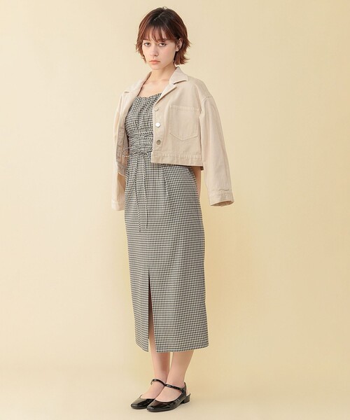 DEICY(デイシー)の「ショートデニムジャケット(デニムジャケット・レディース・アイボリー/ピンクベージュ・FREE)」の14枚目の写真