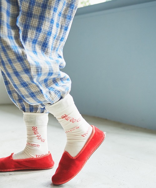 bulle de savon(ビュルデサボン)の「meemee chang sox(ソックス/靴下・レディース・ブラック/ホワイト・FREE)」の4枚目の写真