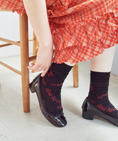 bulle de savon(ビュルデサボン)の「meemee chang sox(ソックス/靴下・レディース・ブラック/ホワイト・FREE)」の9枚目の写真