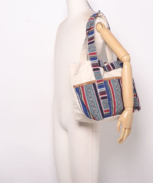 チャイハネ（チャイハネ）の「【チャイハネ】パハルトートバッグ（トートバッグ・メンズ・ホワイト/ネイビー/ブラウン/レッド/ブルー・FREE）」の8枚目の写真