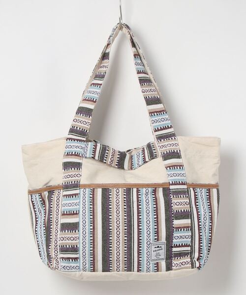 チャイハネ（チャイハネ）の「【チャイハネ】パハルトートバッグ（トートバッグ・メンズ・ホワイト/ネイビー/ブラウン/レッド/ブルー・FREE）」の12枚目の写真