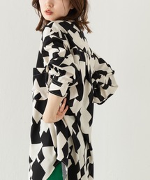 Kastane | 幾何学柄BIGシャツ(シャツ/ブラウス)