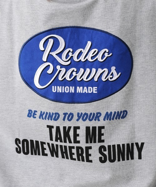 RODEO CROWNS WIDE BOWL（ロデオクラウンズワイドボウル）の「スクリプトパッチスウェットトップス（Tシャツ/カットソー・レディース・ホワイト/ブラック/杢グレー・FREE）」の11枚目の写真