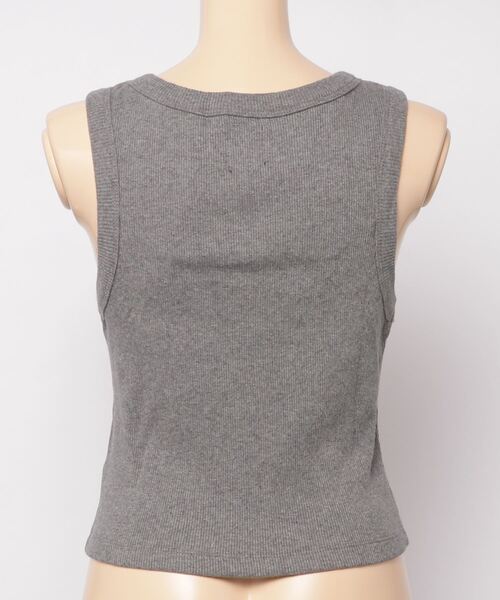 GAP（ギャップ）の「リブ編み クロップド タンクトップ（タンク