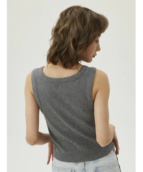 GAP（ギャップ）の「リブ編み クロップド タンクトップ（タンク