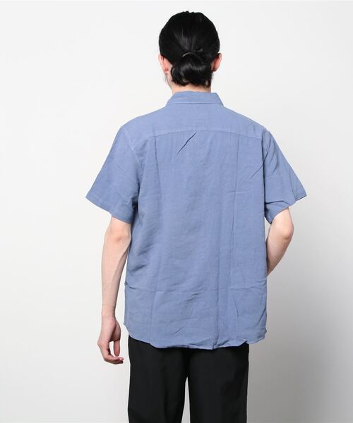 RVCA(ルーカ)の「【直営店限定】RVCA メンズ PTC WOVEN SS ショートスリーブシャツ【2022年春夏モデル】/ルーカ半袖シャツ(シャツ/ブラウス・メンズ・ロイヤルブルー/ブラック・SMALL/MEDIUM/LARGE)」の4枚目の写真