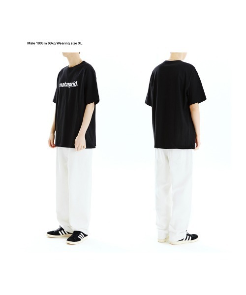 MAHAGRID（マハグリッド）の「『mahagrid/マハグリッド』BASIC LOGO TEE/ベーシックロゴ Tシャツ 半袖 カットソー（Tシャツ/カットソー・レディース・ホワイト/ブラック/グリーン/パープル/チャコールグレー/アイボリー/ネイビー・S/M/L/XL）」の20枚目の写真