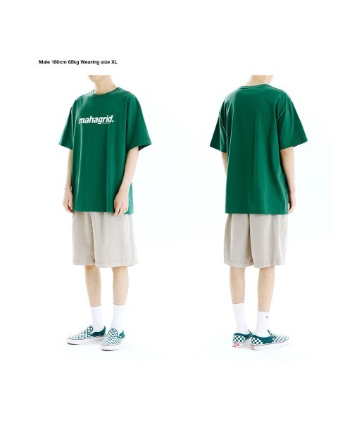 MAHAGRID（マハグリッド）の「『mahagrid/マハグリッド』BASIC LOGO TEE/ベーシックロゴ Tシャツ 半袖 カットソー（Tシャツ/カットソー・レディース・ホワイト/ブラック/グリーン/パープル/チャコールグレー/アイボリー/ネイビー・S/M/L/XL）」の11枚目の写真
