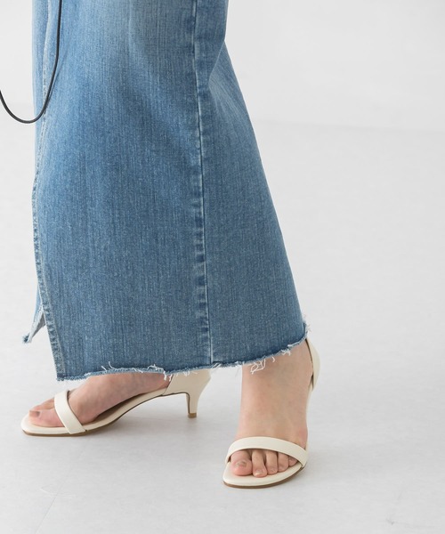 URBAN RESEARCH（アーバンリサーチ）の「『別注』MILLIWM×URBAN RESEARCH 5cm strap sandal（サンダル・レディース・ブラック/アイボリー/グリーン系その他・38/37/36）」の8枚目の写真