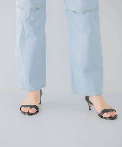 URBAN RESEARCH（アーバンリサーチ）の「『別注』MILLIWM×URBAN RESEARCH 5cm strap sandal（サンダル・レディース・ブラック/アイボリー/グリーン系その他・38/37/36）」の9枚目の写真