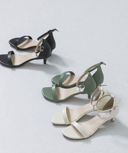 URBAN RESEARCH（アーバンリサーチ）の「『別注』MILLIWM×URBAN RESEARCH 5cm strap sandal（サンダル・レディース・ブラック/アイボリー/グリーン系その他・38/37/36）」の13枚目の写真