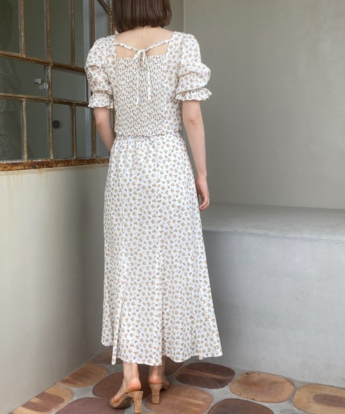 Cheek(チーク)の「花柄クロップドブラウス(シャツ/ブラウス・レディース・パープル/オレンジ・MEDIUM)」の17枚目の写真