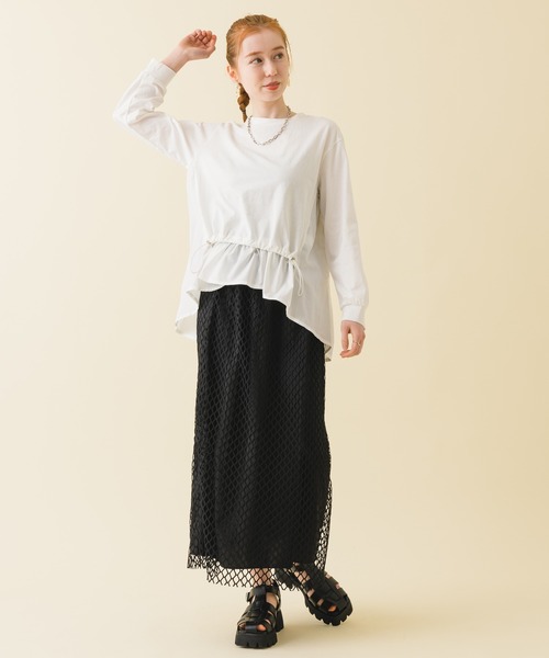 DOLLUPOOPS（ドールアップウップス）の「doll up oops メッシュスカート（スカート・レディース・ブラック/グリーン・FREE）」の11枚目の写真