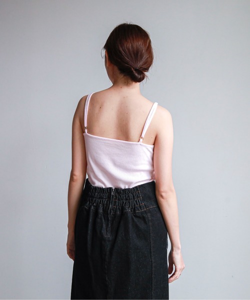 feepur(フェピュール)の「カップ付きリブキャミソール(キャミソール・レディース・ブラック/杢グレー/ピンク/ホワイト・MEDIUM)」の17枚目の写真