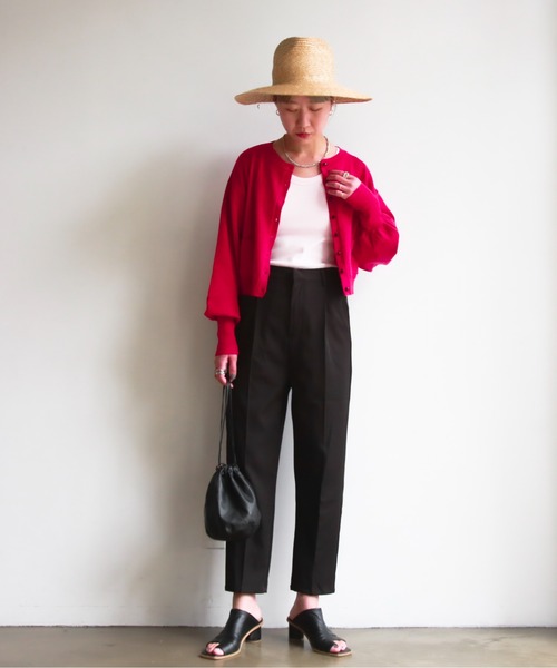 feepur(フェピュール)の「カップ付きリブキャミソール(キャミソール・レディース・ブラック/杢グレー/ピンク/ホワイト・MEDIUM)」の11枚目の写真