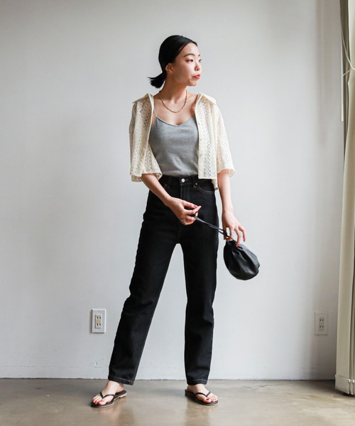 feepur(フェピュール)の「カップ付きリブキャミソール(キャミソール・レディース・ブラック/杢グレー/ピンク/ホワイト・MEDIUM)」の19枚目の写真